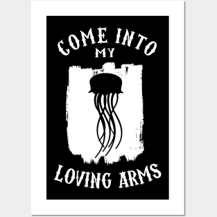 Fire Jelly fish - Come into my loving arms Posters and Art